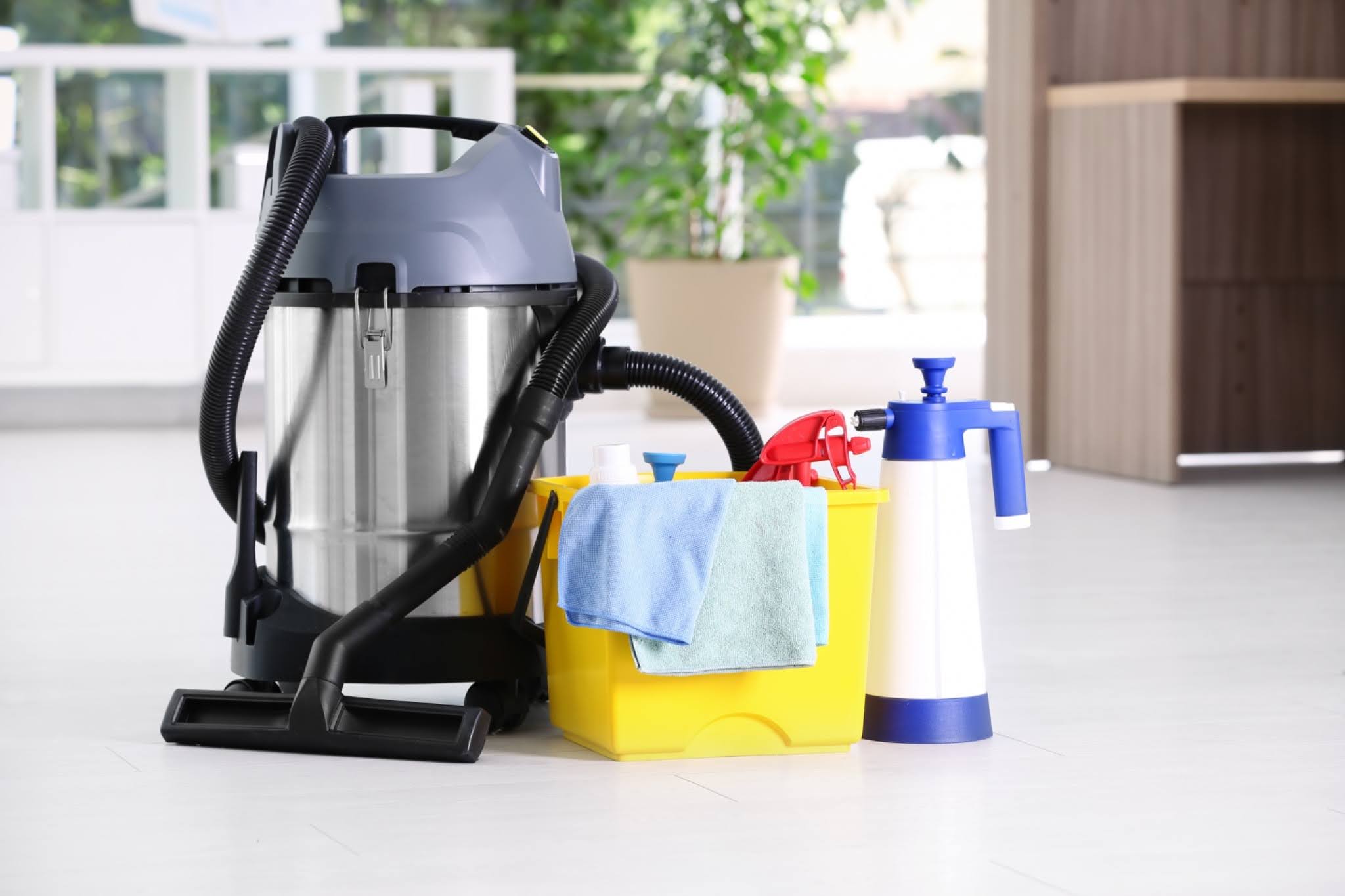 Post-renovation cleaning team arriving with professional equipment to clean a newly renovated home